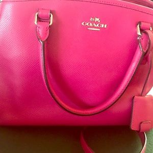 COACH original pink purse with strap!